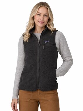Patagonia Retro Pile Vest Ink Black Size XL Fleece‎